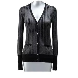 Simply Vera Vera Wang Embellished Cardigan Sweater Size L